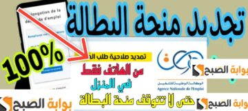 طريقة تجديد منحة البطالة 2024 تجديد شهادة طالب العمل 6 أشهر