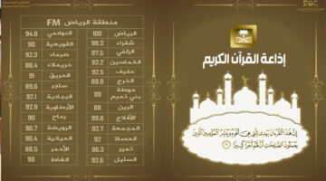 تردد اذاعه القران الكريم