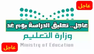 عاجل: تعليق الدراسة غدًا في عدة مناطق بالسعودية بسبب سوء الأحوال الجوية