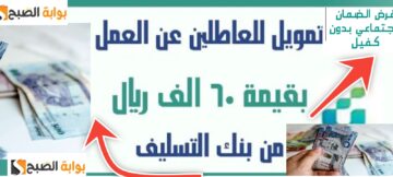 طريقه التقديم على قرض الضمان الاجتماعي 60 ألف ريال بالشروط الجديدة 1445