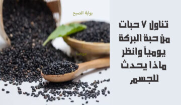 تناول 7 حبات من حبة البركة يومياً وانظر ماذا يحدث للجسم