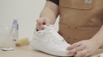 تنظيف الكوتشي الأبيض