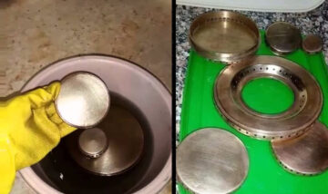 مكون رهيب لتنظيف عيون البوتاجاز المحروقة هينسف الدهون