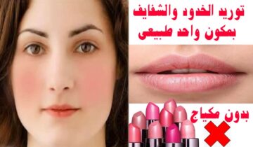 توريد الشفايف والخدود بمكونات من بيتك جميلة وثابتة أطول وقت ممكن