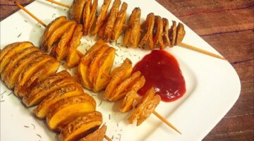 طريقة تحضير بطاطس تورنادو الشهية