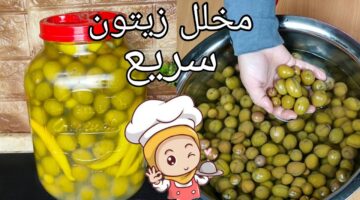 طريقة عمل الزيتون المخلل السريع