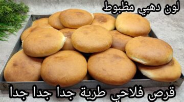 طريقة عمل القرص الفلاحي المخبوزة باللبن