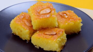 طريقة عمل الهريسة الشرقية بالسمن البلدي وصفة مميزة للحلويات الشرقية بطعم شهي