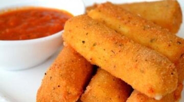 طريقة عمل أصابع الموزاريلا
