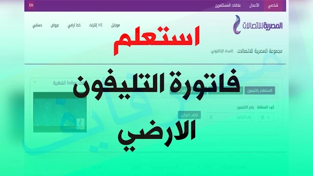 شوف هتدفع كام .. الاستعلام عن فاتورة التليفون الأرضي بالرقم عبر billing.te.eg الرابط والخطوات الكاملة
