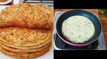 فطائر الطاسة السائلة السريعة