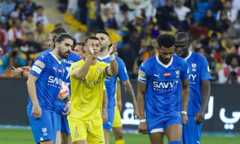 رد فعل غير متوقع من كريستيانو رونالدو بعد الهزيمة الثقيلة من الهلال في ديربي الرياض 0-3 5 رد فعل غير متوقع من كريستيانو رونالدو بعد الهزيمة الثقيلة من الهلال في ديربي الرياض 0-3