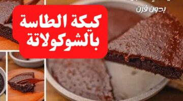كيكة الطاسة بالشوكولاتة