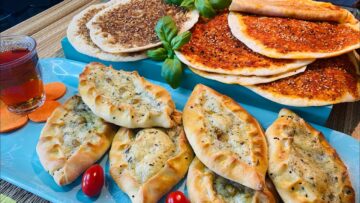 مناقيش الزعتر والجبنة بعجينة خاصة بها وصفة تستحق التجربة