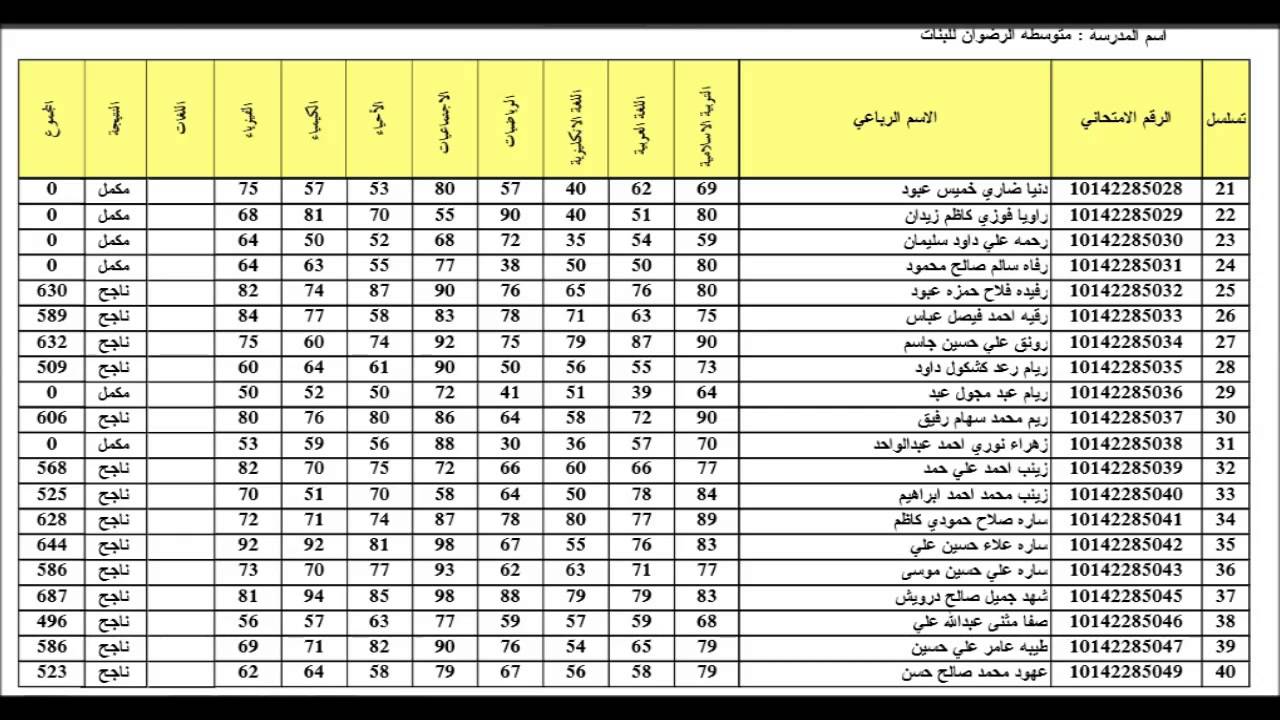رابط استخراج نتائج الصف السادس الإعدادي الدور الثالث في العراق 2023 عبر موقع نتائجنا