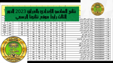 نتائج السادس الإعدادي بالعراق 2023 الدور الثالث رابط موقع نتائجنا الرسمي