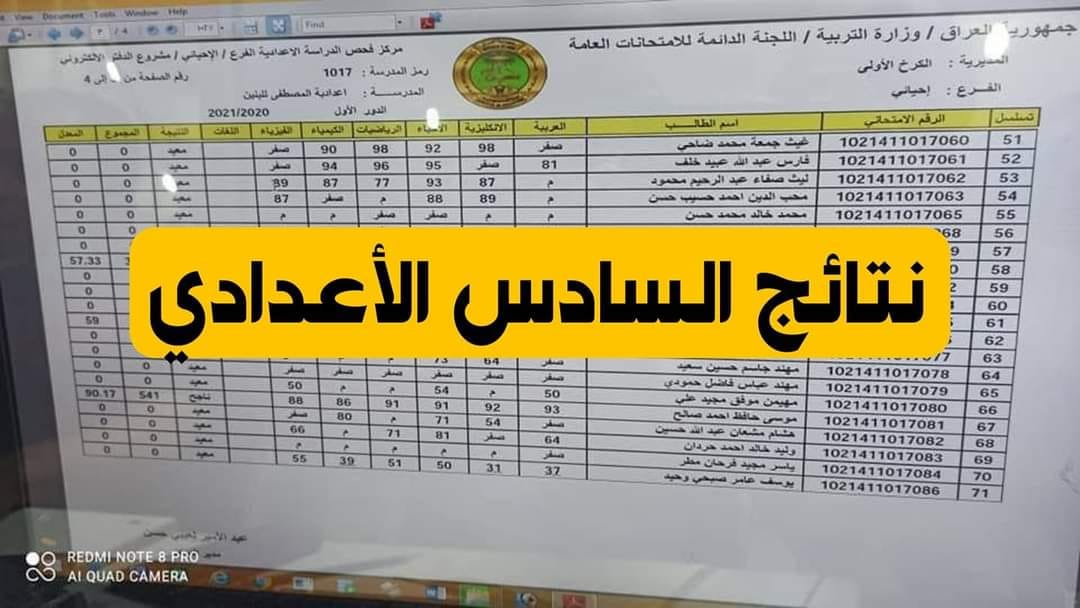 رابط نتائج السادس الاعدادي العراق الدور الثالث 2023 2 رابط نتائج السادس الاعدادي العراق الدور الثالث 2023