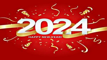 أحدث بطاقات تهنئة السنة الجديدة 2024 معايدات Happy New Year صور سنة سعيدة مزينة بتصميمات رائعة