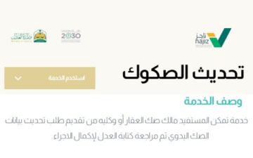 تحديث صكك العقاري بدون طوابير أو تكاليف بضغطة زر