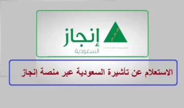 رابط الاستعلام عن تأشيرة السعودية برقم الجواز عبر منصة إنجاز