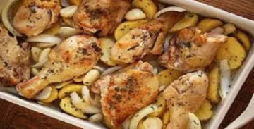 طريقة عمل صينيه فراخ في البطاطس بدون صلصة وبطعم مميز