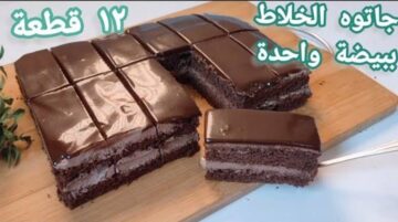 جاتوه الخلاط السريع ببيضة واحدة فقط بقوام طري وهش مثل الجاهز تمامًا وأحلى بكثير