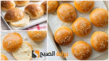بدون بيض أو زبدة حضري خبز البرجر أو عيش الكيزر  بالعجينة اليابانية طري وخفيف ب 3 مكونات