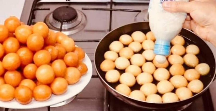 حاجه حلوة من البيت اعملي لقمة القاضي بشكل كروي رائع بالزجاجة الفارغة 5 حاجه حلوة من البيت اعملي لقمة القاضي بشكل كروي رائع بالزجاجة الفارغة