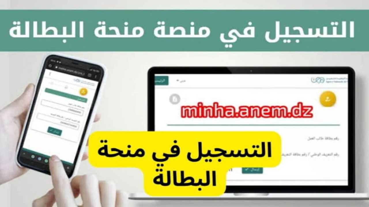 لينك موقع منحة البطالة minha anem dz وشروط التقديم في المنحة الجزائرية 2024