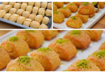 اعملي حلوى قطع السميد بالشربات بكوباية سميد حضريها في 10 دقايق اسرع حلويات