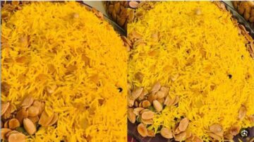 طريقة عمل الأرز المبهر بالزعفران على أصولها مثل المطاعم للعزائم