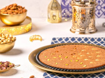 بدقيق السميد اعملي احلى صينية هريسة اسكندراني بالمكسرات