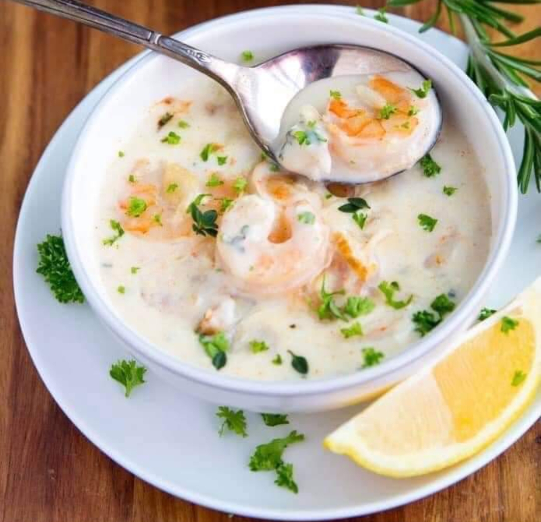 طريقة عمل شوربة الجمبري بالكريمة زي مطاعم الأسكندرية بطريقة سهلة وبسيطة 5 طريقة عمل شوربة الجمبري بالكريمة زي مطاعم الأسكندرية بطريقة سهلة وبسيطة
