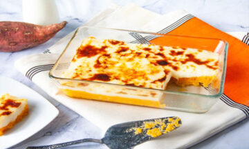 طريقة عمل صينية البطاطا الحلوة باللبن في الفرن ألذ وصفات الشتاء