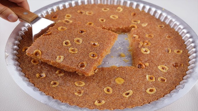 خطوات عمل البسبوسة المرملة بكل سهولة
