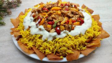 “اعمليها وفاجئيهم” طريقة عمل فتة الشاورما السوري الأصلي زي المطاعم وأحسن كمان