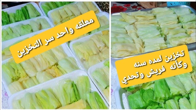 لشهر رمضان…ملعقة سحرية لتخزين الكرنب بدون سلق لمدة سنة كاملة بدون ما يجلد ولا يتغير طعمه هيفضل طازج كانه لسه جديد