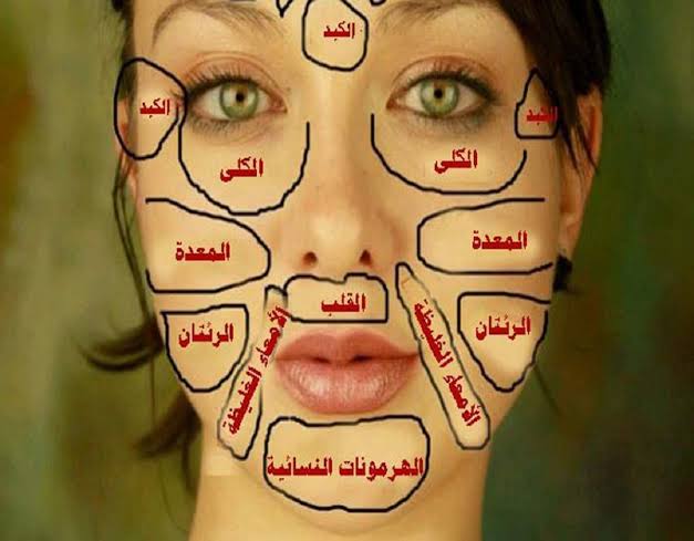 الخريطة القديمة للوجه هتحل كل مشاكلك ستخبرك ما هو المرض الذي تعاني منه وكيفية علاجه 5 الخريطة القديمة للوجه هتحل كل مشاكلك ستخبرك ما هو المرض الذي تعاني منه وكيفية علاجه