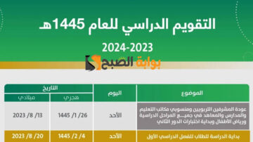 موعد انتهاء إجازة منتصف الفصل الدراسي الثاني 1445
