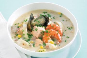 طريقة عمل شوربة السي فود الجاهزة