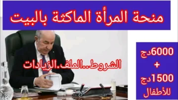 شروط منحة المرأة الماكثة في البيت 2024 ورابط التسجيل anem.dz