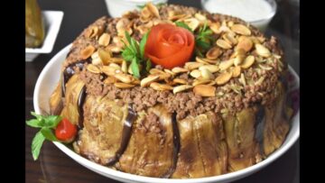 “غيري فكرة ولادك عن الباذنجان” طريقة عمل مقلوبة الباذنجان باللحم بطريقة سهلة وطعم حكاية