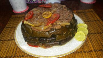 طريقة عمل محشي ورق العنب مع لحم الستيك وصفة العظماء وطعمها رائع ومذذ