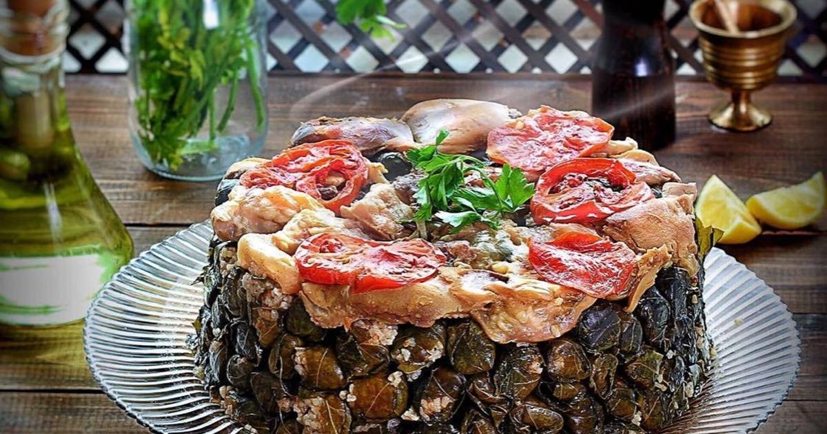 طريقة عمل طاجن ورق العنب بالكوارع في الفرن واسرار نجاحه من أول مرة 5 طريقة عمل طاجن ورق العنب بالكوارع في الفرن واسرار نجاحه من أول مرة