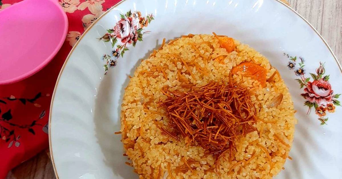 “سهلة وغير مكلفة” طريقة عمل برغل مفلفل بالشعرية بمكونات اقتصادية