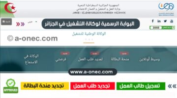 خطوات تجديد منحة البطالة في الجزائر 2024 عبر الوكالة الوطنية للتشغيل