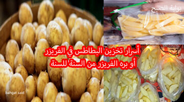 أسرار تخزين البطاطس