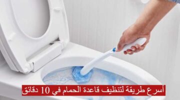 أسرع طريقة لتنظيف قاعدة الحمام في 10 دقائق