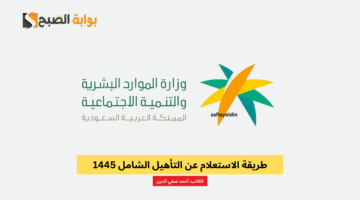 الاستعلام عن التأهيل الشامل