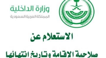 الاستعلام عن صلاحية الإقامة 2